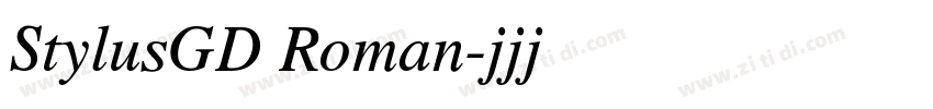 StylusGD Roman字体转换